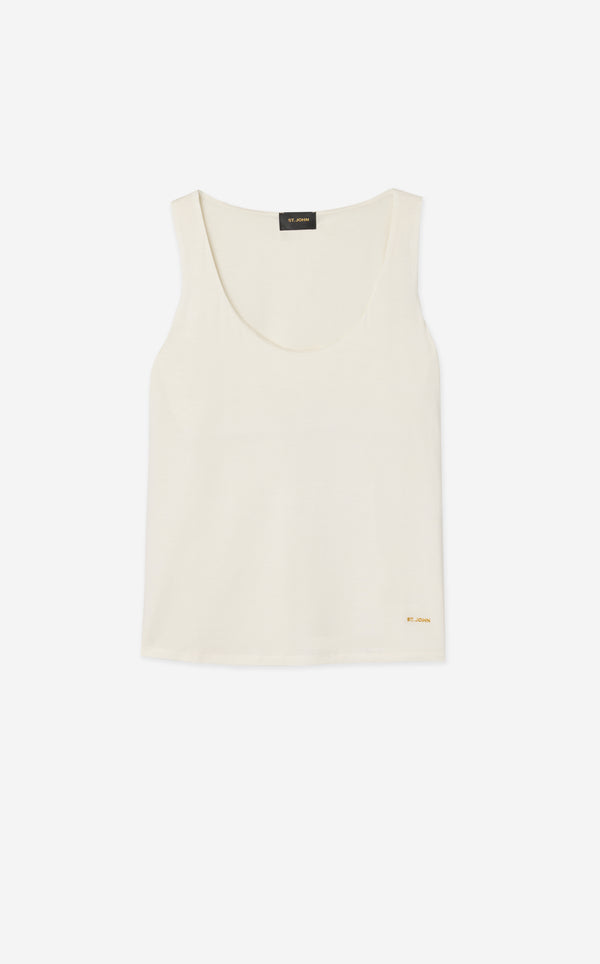 St. John Polished Jersey Tank IV00