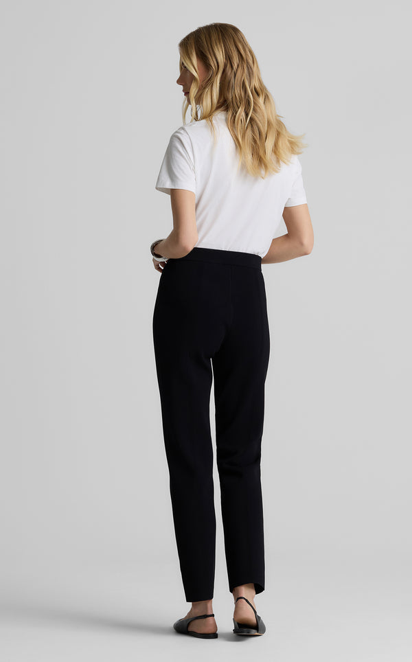 St. John Quincy Pant In Santa Roma Knit BKBK