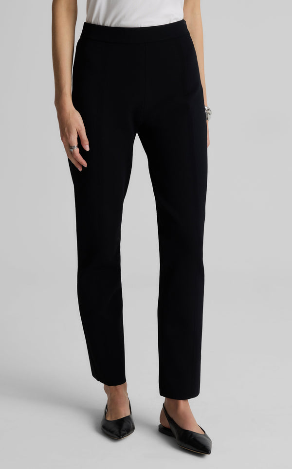 St. John Quincy Pant In Santa Roma Knit BKBK