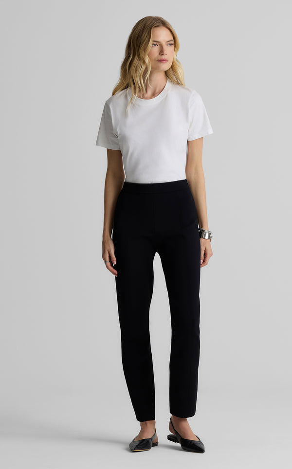 st. john Quincy Pant in Santa Roma Knit BKBK