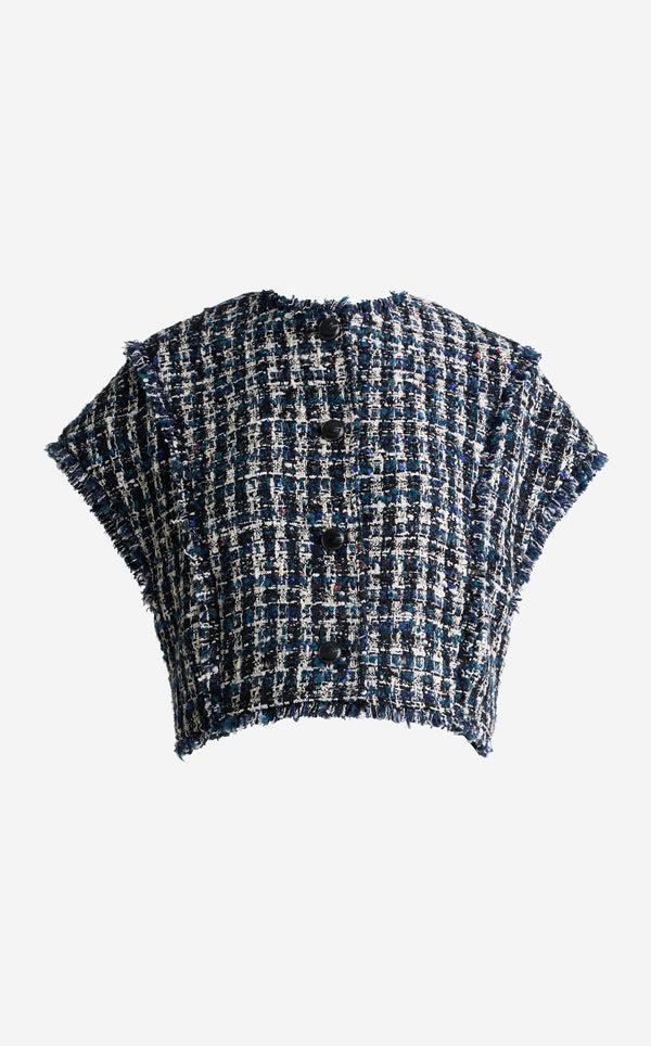 St. John Randi Jacket In Aspen Tweed TMMU