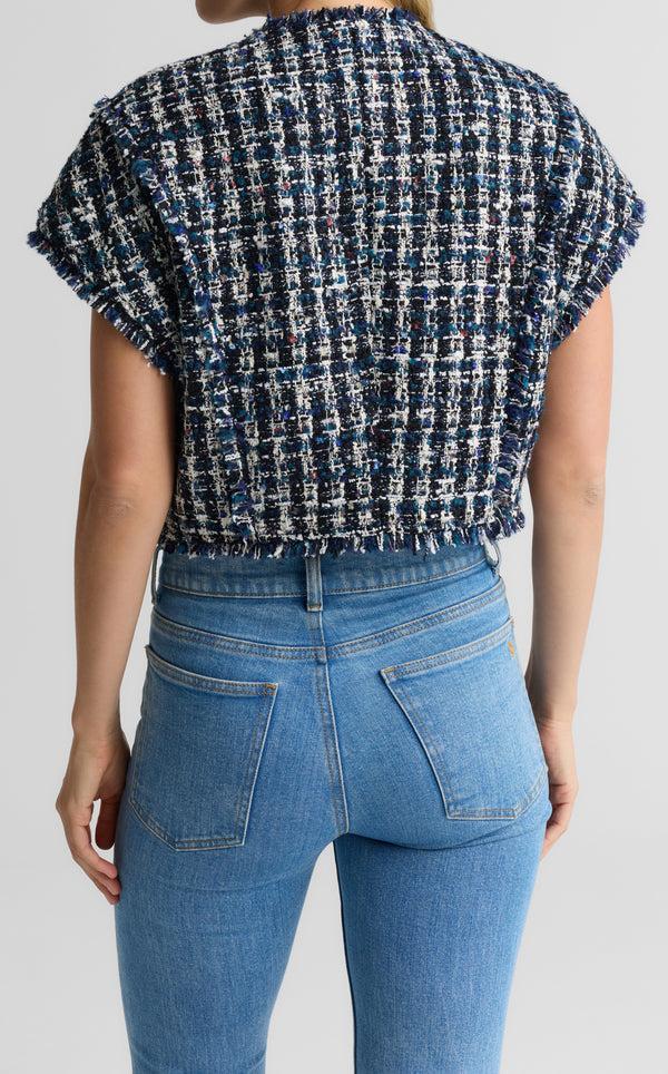 St. John Randi Jacket In Aspen Tweed TMMU