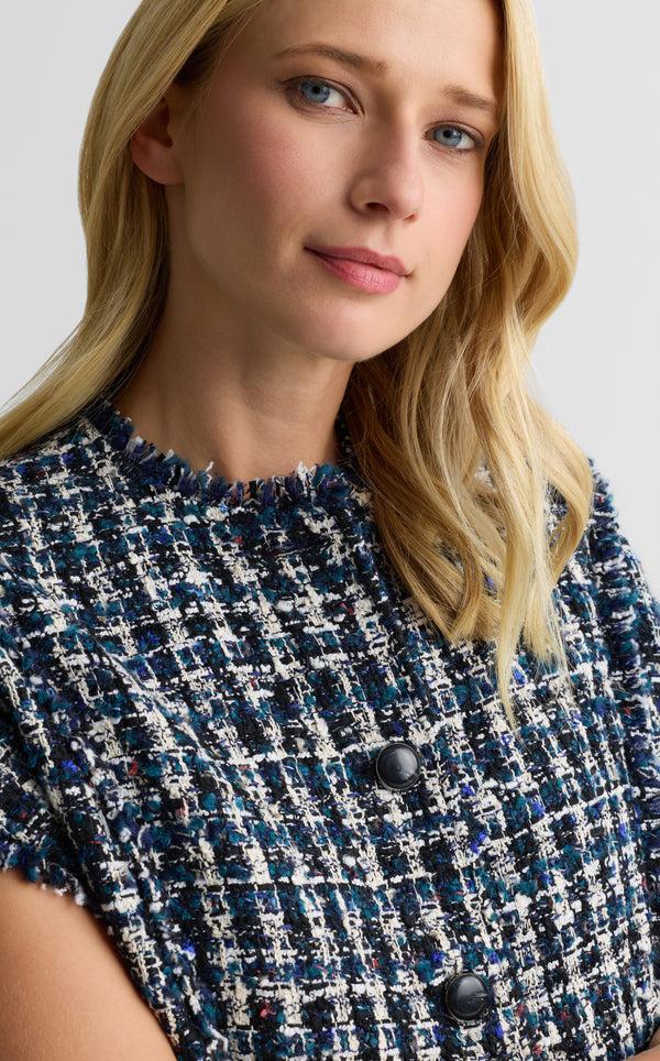 St. John Randi Jacket In Aspen Tweed TMMU