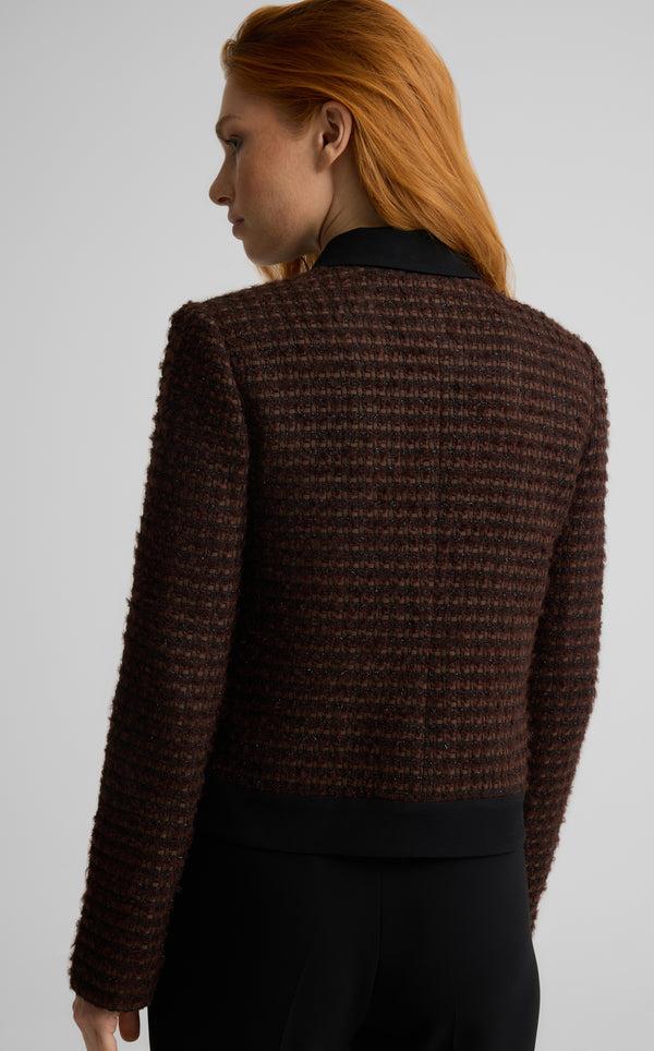 St. John Reba Jacket In Vicente Tweed MKBK