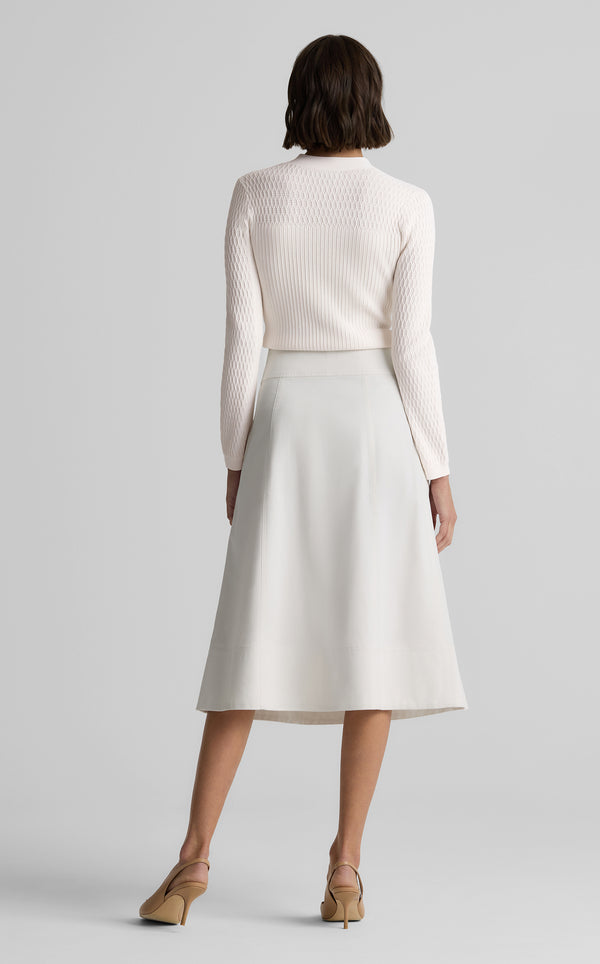 St. John Remy Sweater In Fine Mixed Rib Knit IV00