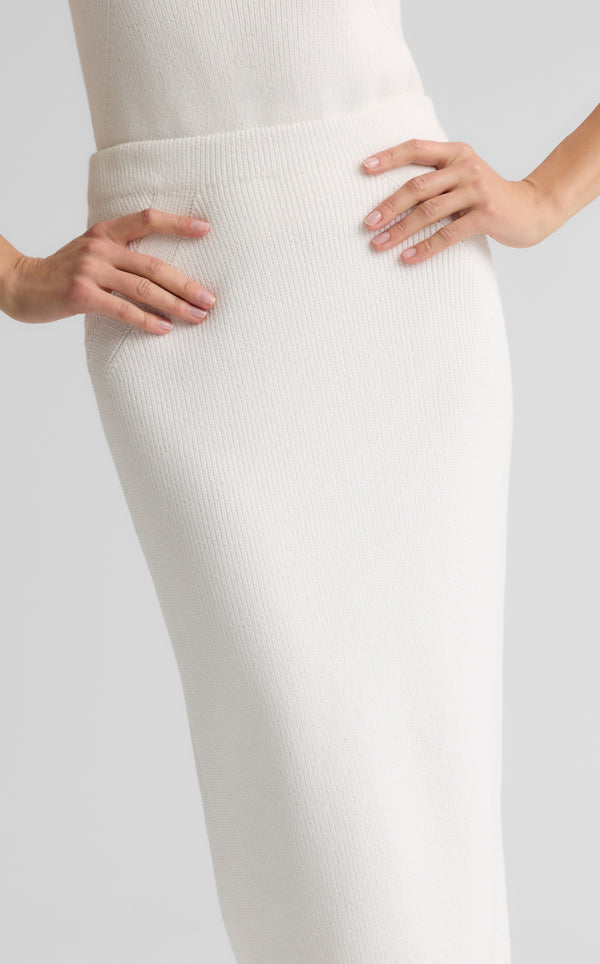 St. John Rhea Skirt In Redondo Rib Knit BW00