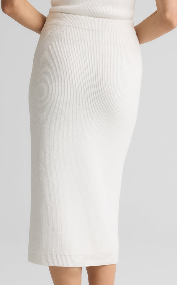 St. John Rhea Skirt In Redondo Rib Knit BW00