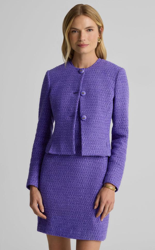 St. John Riley Jacket In Astoria Tweed VT00