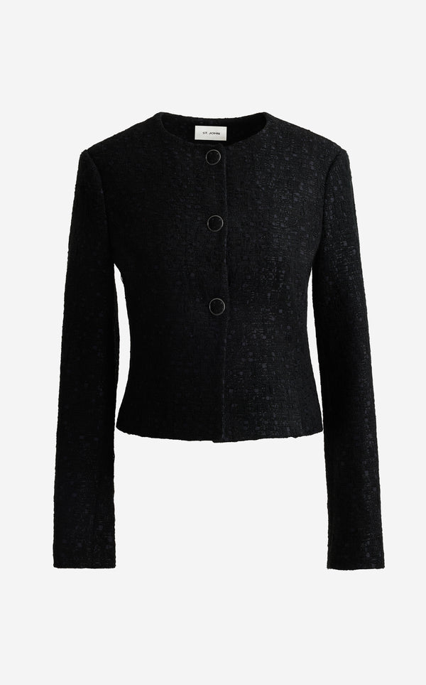 St. John Riley Jacket In Canyon Tweed BK00