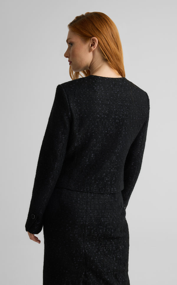 St. John Riley Jacket In Canyon Tweed BK00