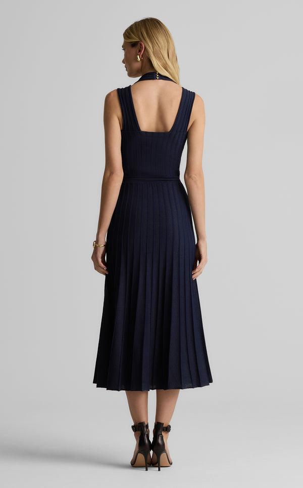 St. John Robin Dress In Open Rib Knit NV00