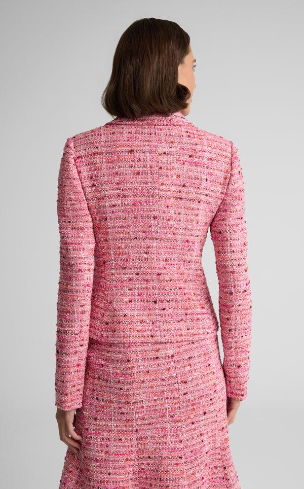 St. John Rosa Jacket In Provence Tweed PDCM