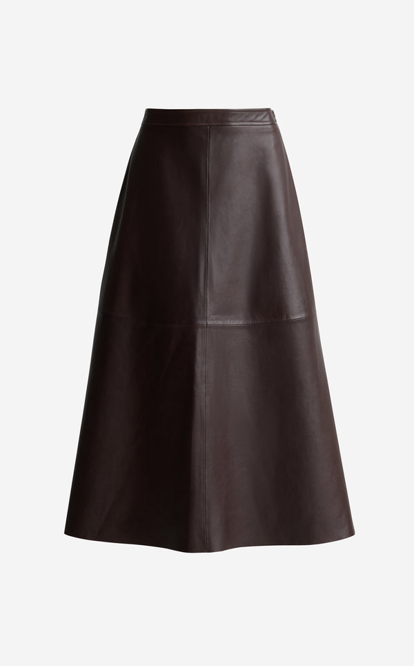 St. John Rowan Skirt In Nappa Leather MAHG
