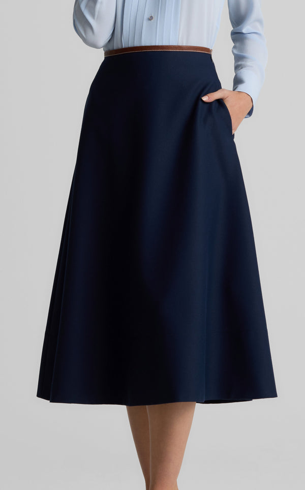 St. John Rowan Skirt In Stretch Gabardine NV00