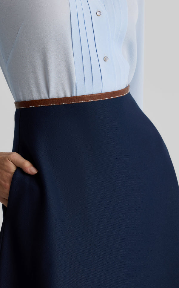 St. John Rowan Skirt In Stretch Gabardine NV00