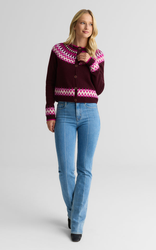 st. john Sally Cardigan In Cashmere Blend BXMU