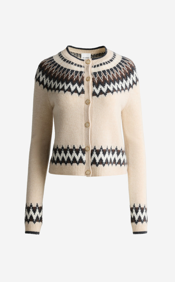 St. John Sally Cardigan In Cashmere Blend OTMM