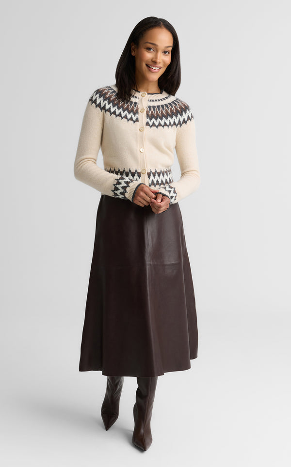 st. john Sally Cardigan In Cashmere Blend OTMM