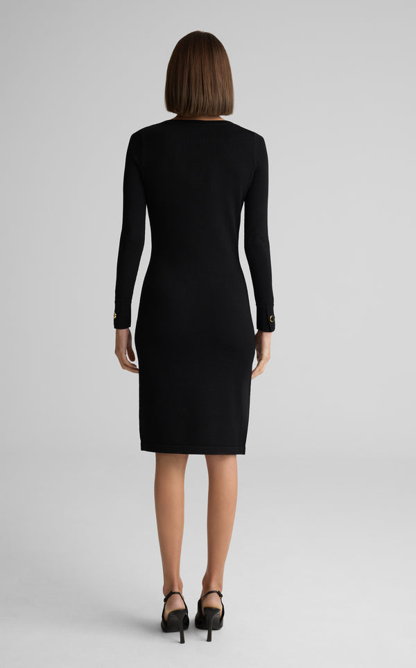 St. John Santiago Knit Bateau Dress BK00