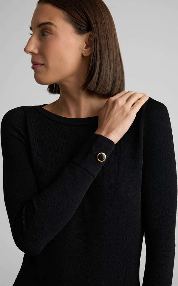 St. John Santiago Knit Bateau Dress BK00