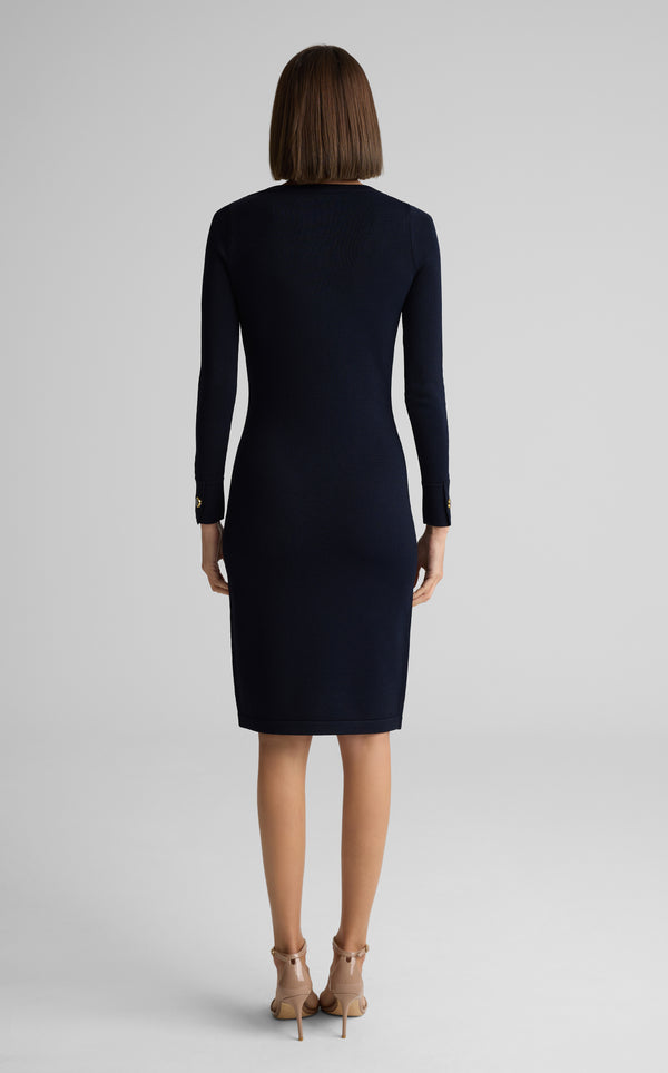 St. John Santiago Knit Bateau Dress MIDN