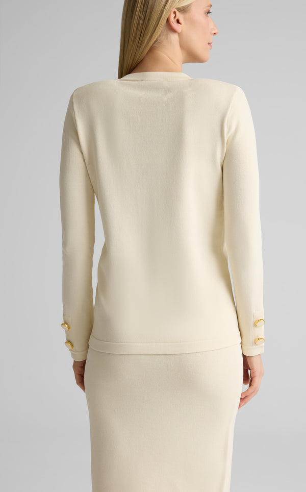 St. John Santiago Knit Button Jacket EC00