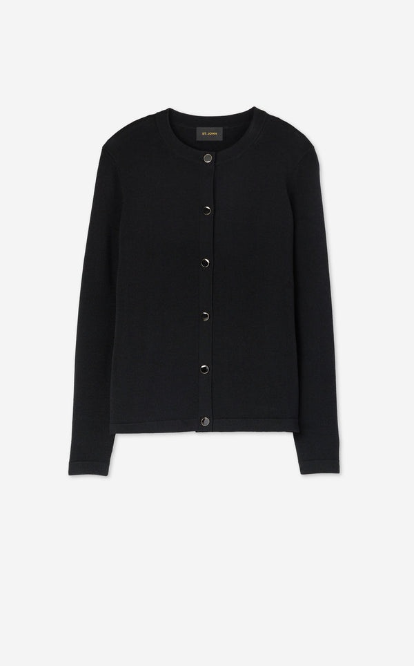 St. John Santiago Knit Cardigan BK00