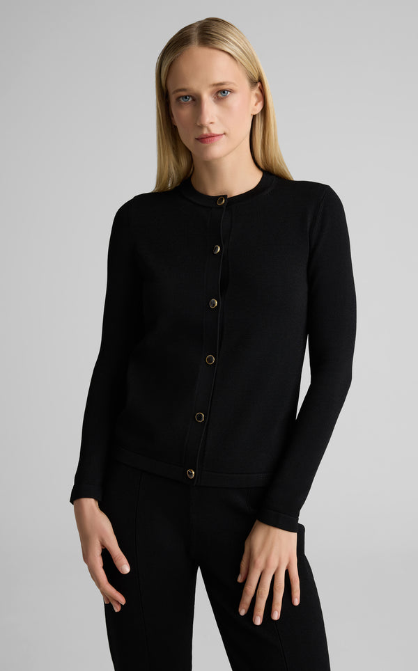 St. John Santiago Knit Cardigan BK00