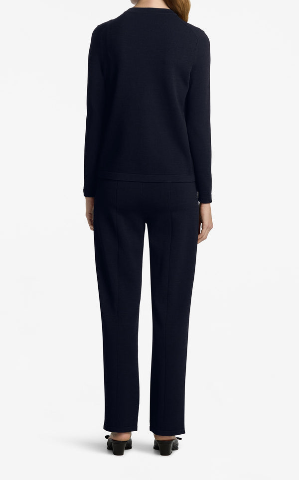 St. John Santiago Knit Cardigan MIDN