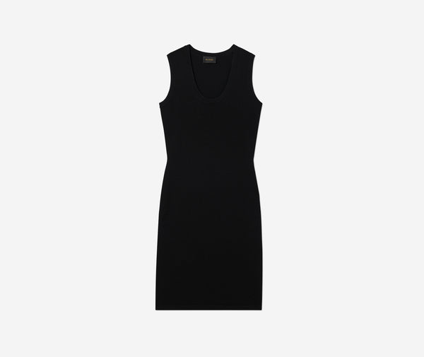 St. John Santiago Knit Scoop Neck Dress BK00