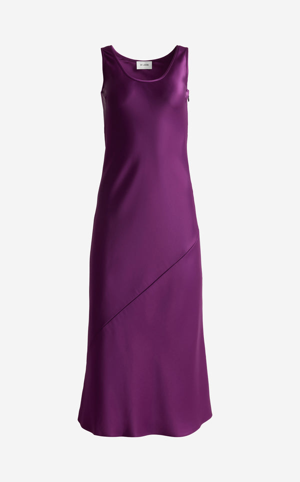 St. John Sara Dress In Liquid Satin BOYB