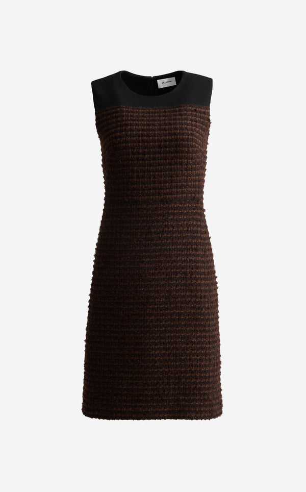 St. John Selma Dress In Vicente Tweed MKBK