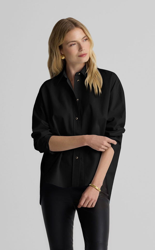 st. john Sharon Blouse In Cotton Poplin BK00