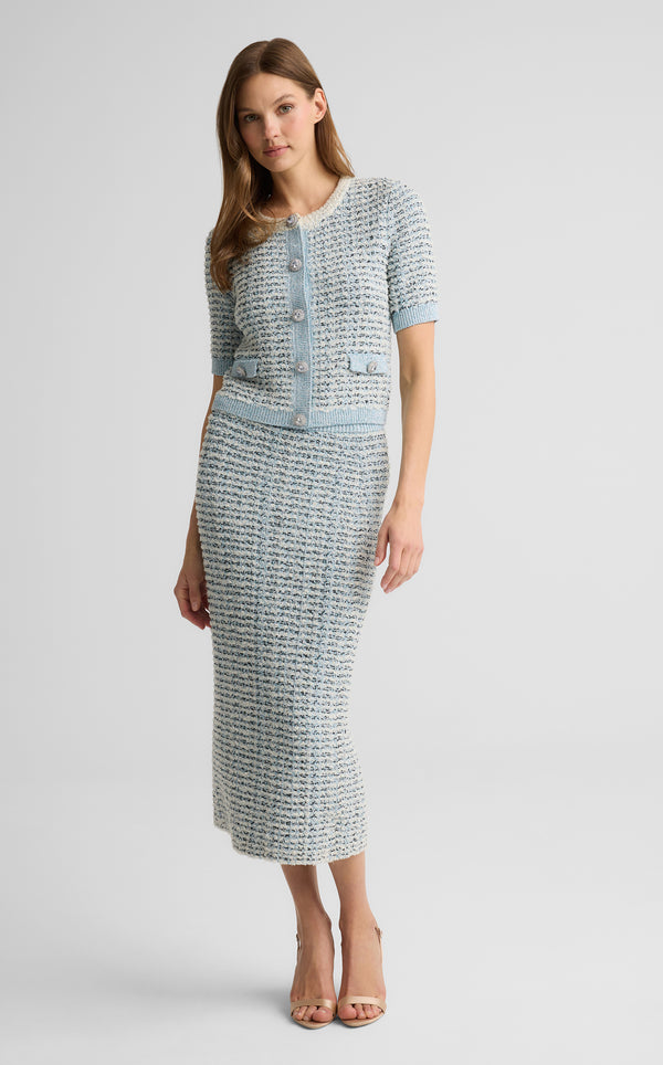 St. John Silvie Cardigan In Brighton Knit AQWH