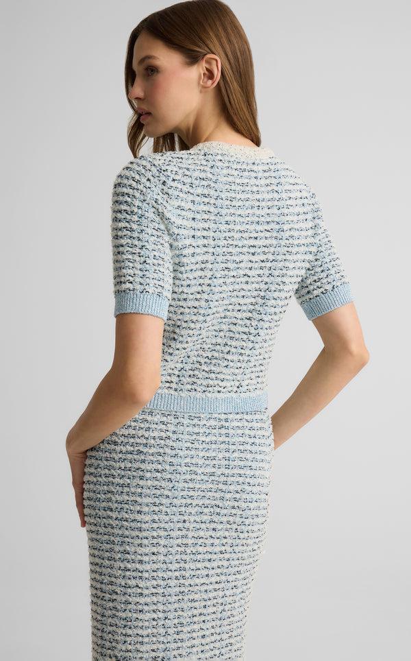 St. John Silvie Cardigan In Brighton Knit AQWH