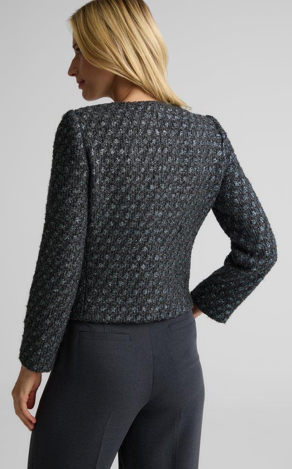 St. John Simone Jacket In Encore Tweed PWLM