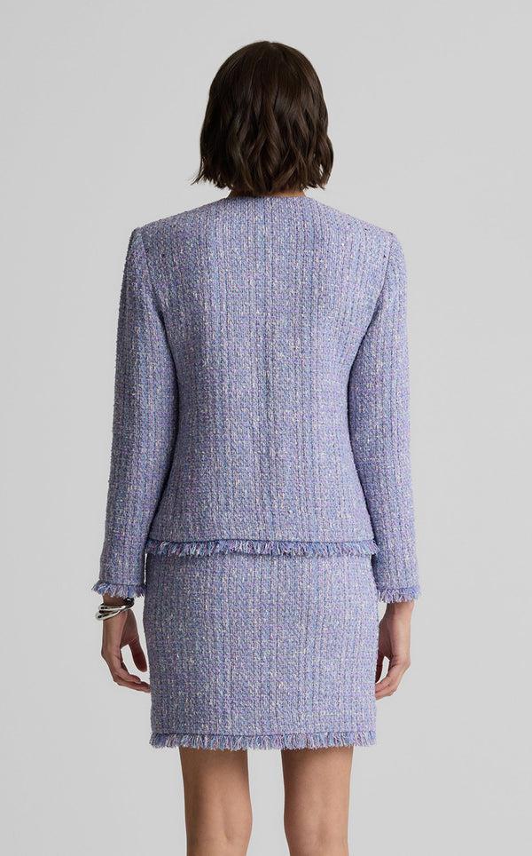 St. John Sinclair Jacket In Monroe Tweed LVBM