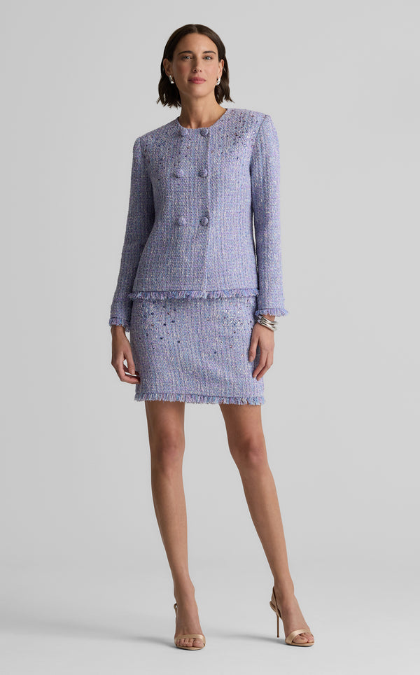 st. john Sinclair Jacket in Monroe Tweed LVBM