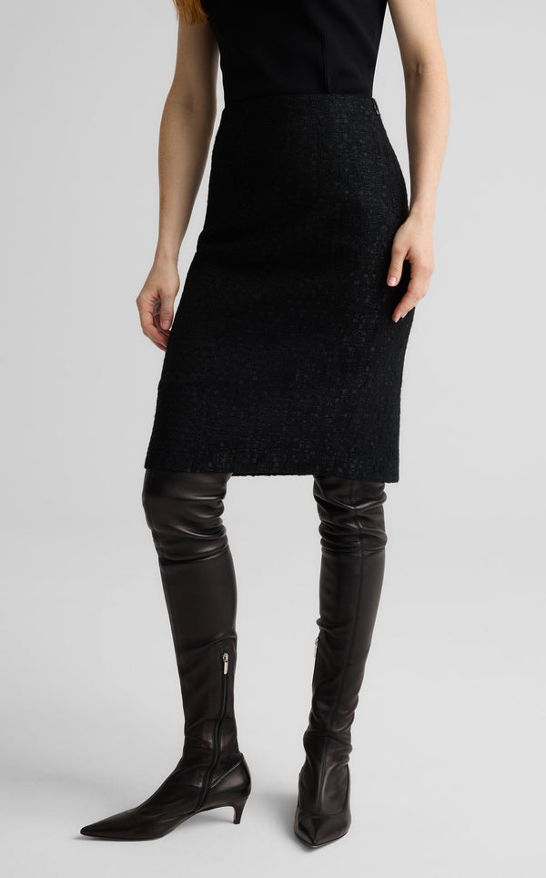 St. John Skyler Skirt In Canyon Tweed BK00