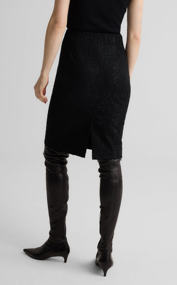 St. John Skyler Skirt In Canyon Tweed BK00