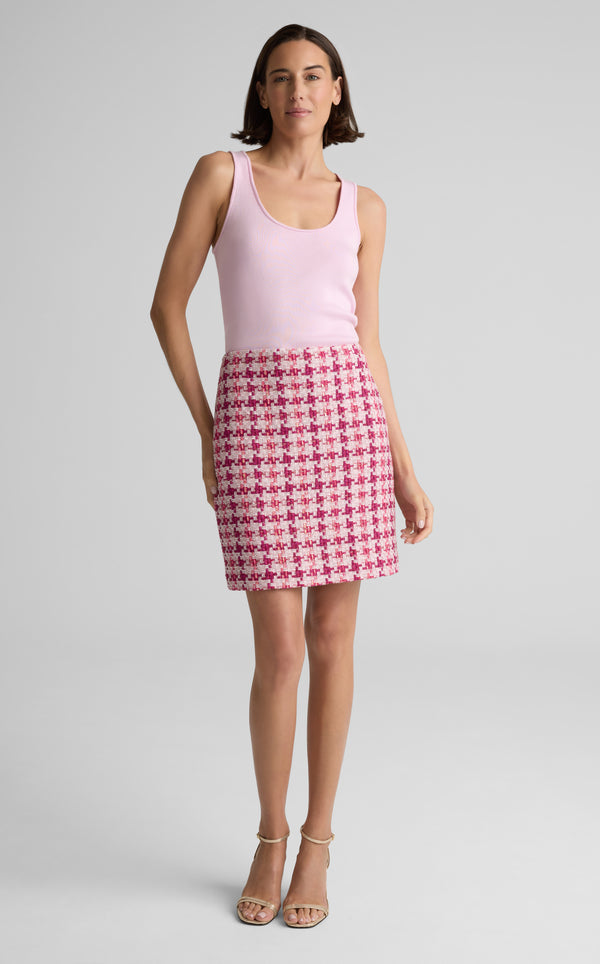 St. John Skyler Skirt In Ritz Tweed PYMM