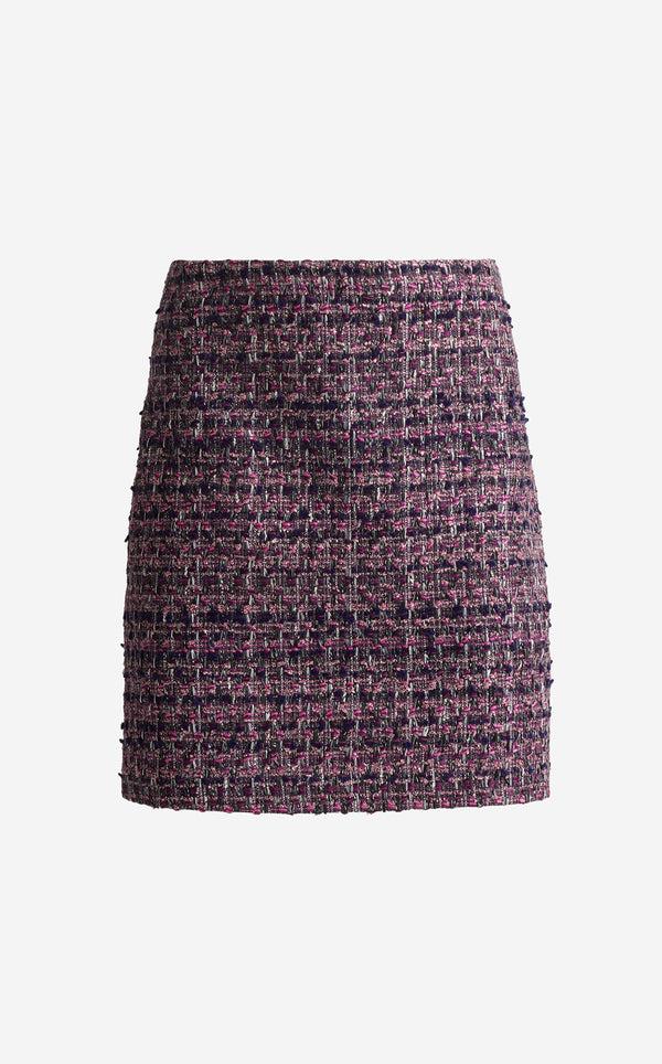 St. John Stella Skirt In Larchmont Tweed RQBU