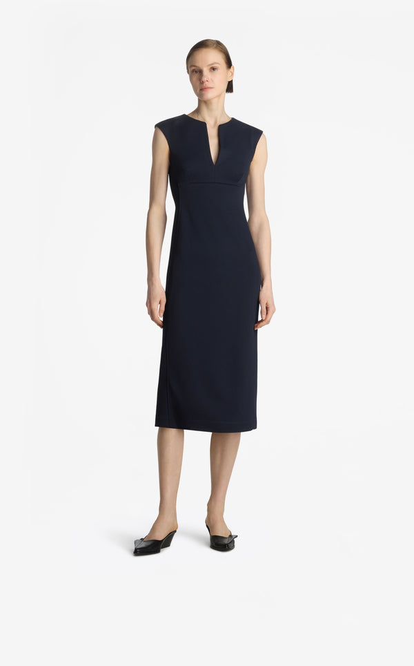 St. John Stretch Jersey Dress MIDN