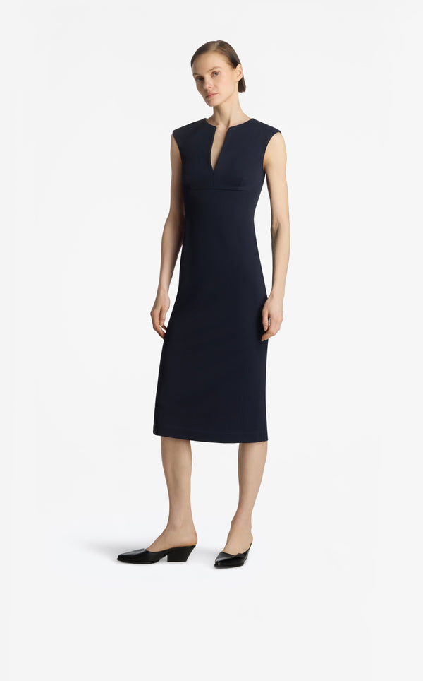 St. John Stretch Jersey Dress MIDN