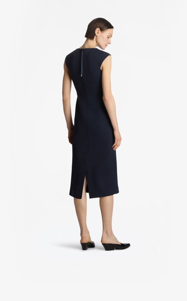 St. John Stretch Jersey Dress MIDN