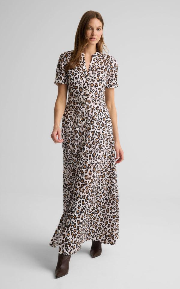 st. john Suri Dress in Leopard Print Eyelet LPLP