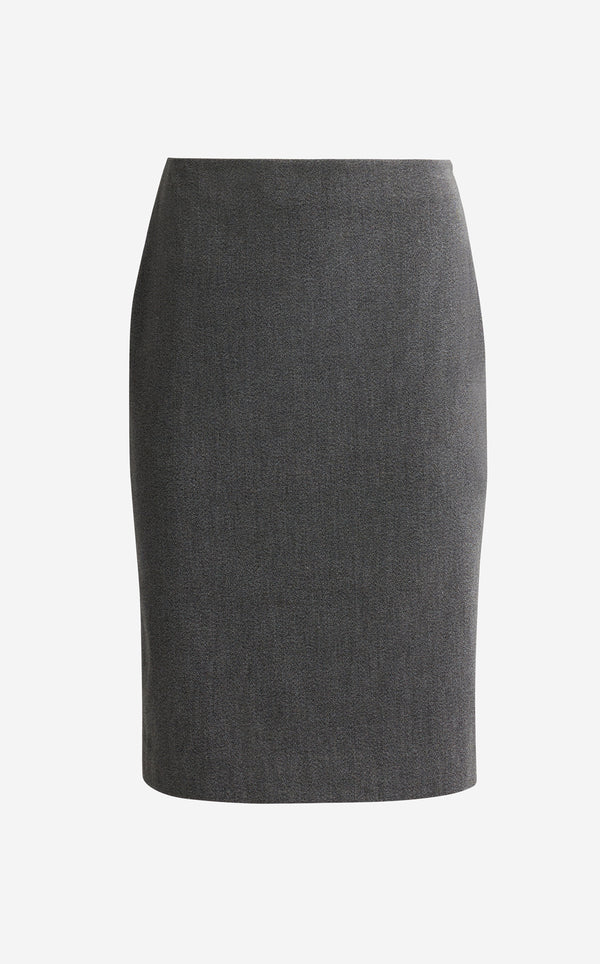 St. John Sylvia Skirt In Stretch Twill Suiting MGME