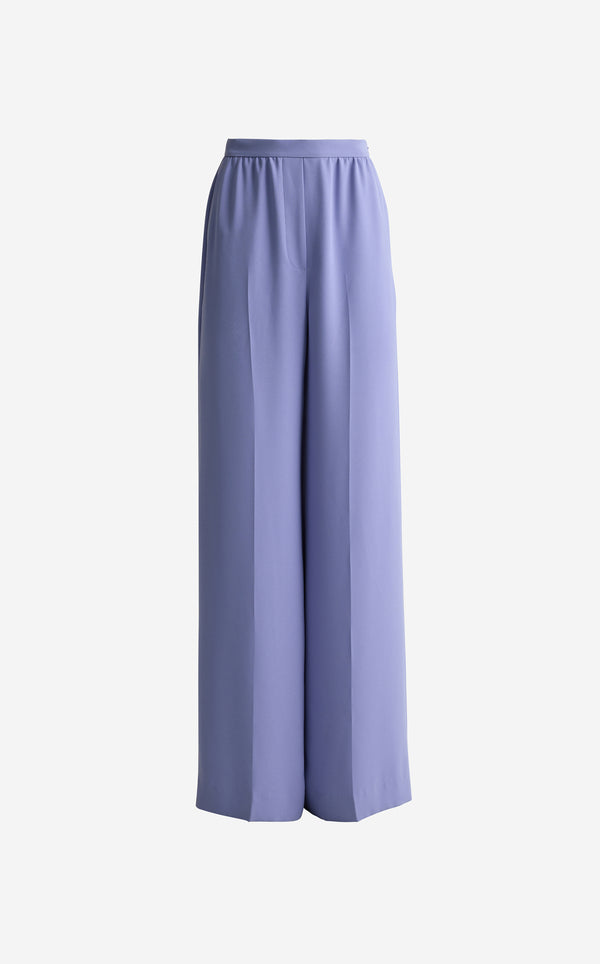 St. John Tabitha Pant In Satin Back Crepe IRIS
