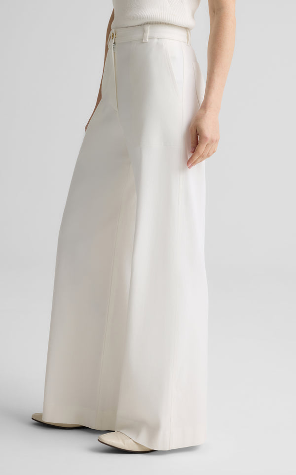 St. John Tanya Pant In Drapey Twill BW00