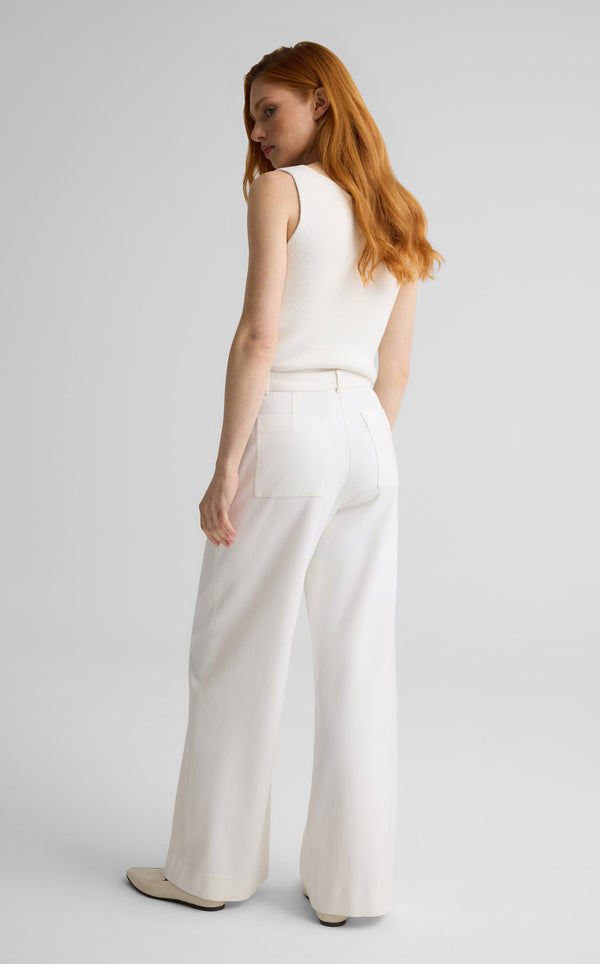 St. John Tanya Pant In Drapey Twill BW00